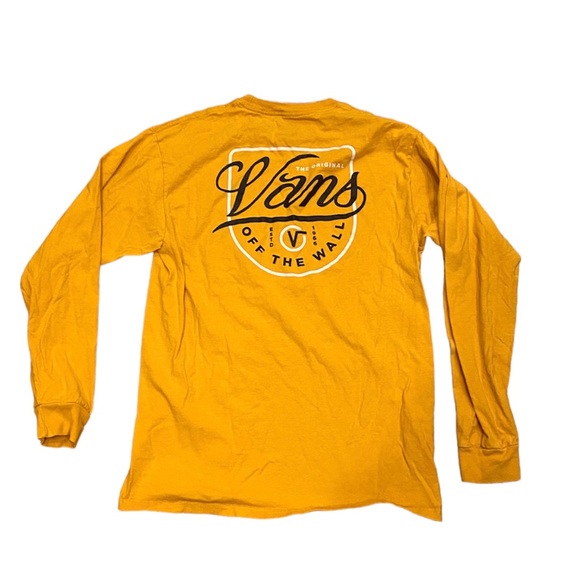 Vans Other - Vans Classic Yellow Long Sleeve Cotton TShirt Graphic Skater Mens M